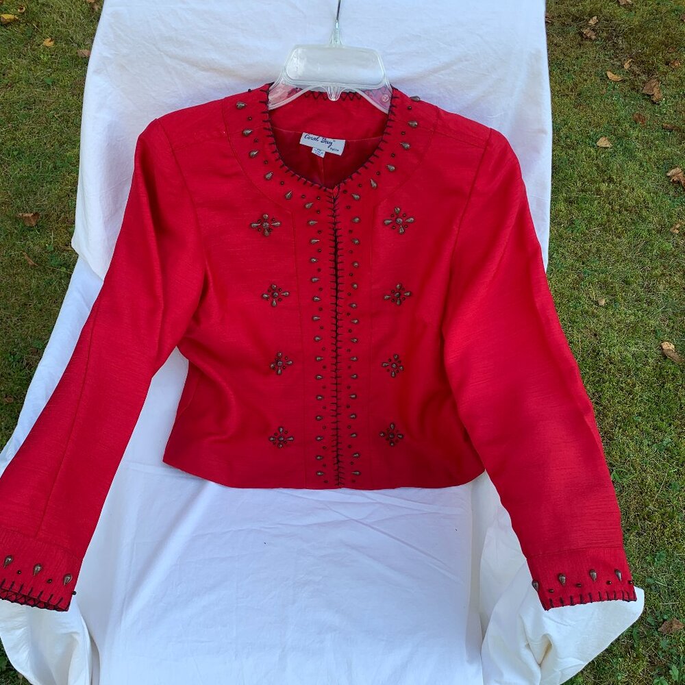 Coral Bay Elegant PM Red Blazer